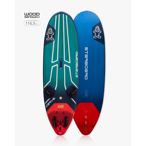 Starboard Windsurfboard Carve Wood Sandwich 139l 240x80 2025
