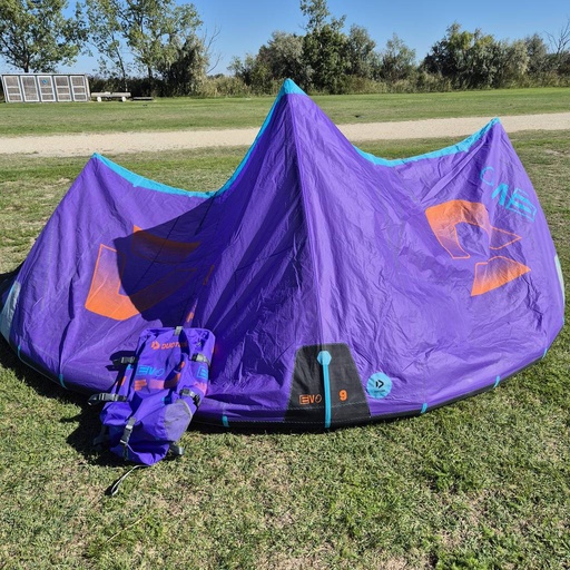 [P0175081-C16:green-Duotone-C17:purple-2026-9-GEB01] Gebraucht Duotone Evo 2026 Kite 9 m² Purple